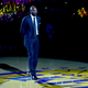 Bryant in 2017 when the Lakers retired his jersey numbers.